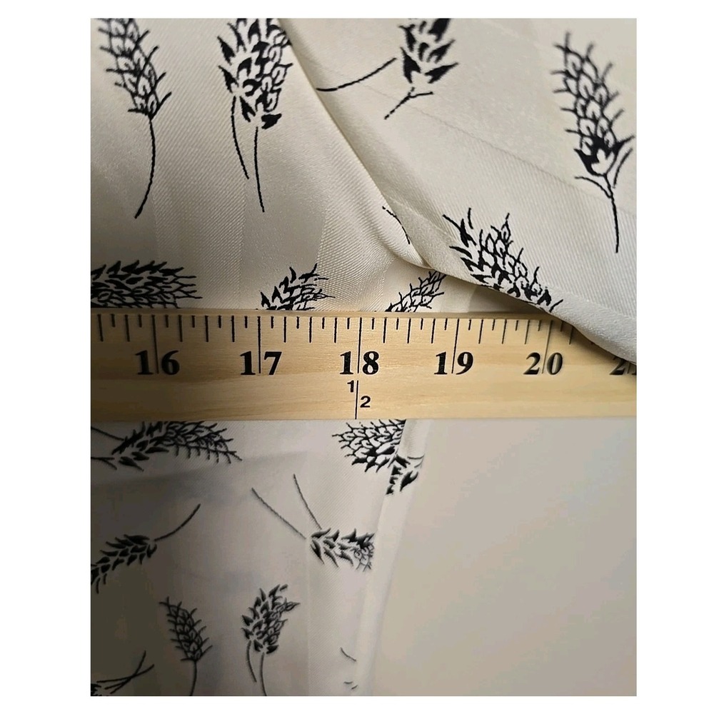 Vintage ILGWU USA‎ 70s Alice Stuart Jonathan Logan Wheat Print Frog Button Top S - Picture 10 of 12